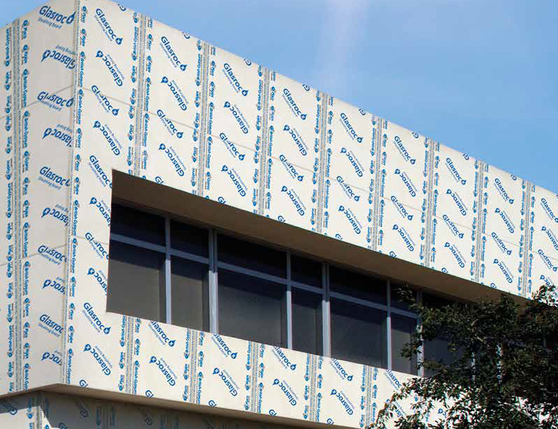 External sheathing boards installation completed